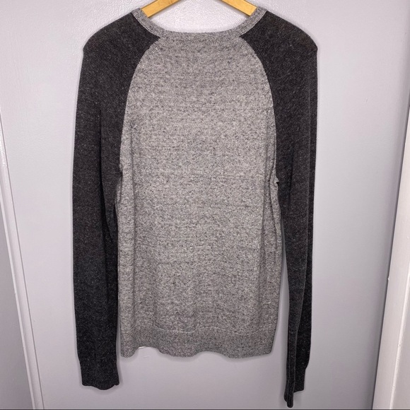 LUCKY BRAND Gray Crew Neck Knit Sweater - Picture 4 of 5